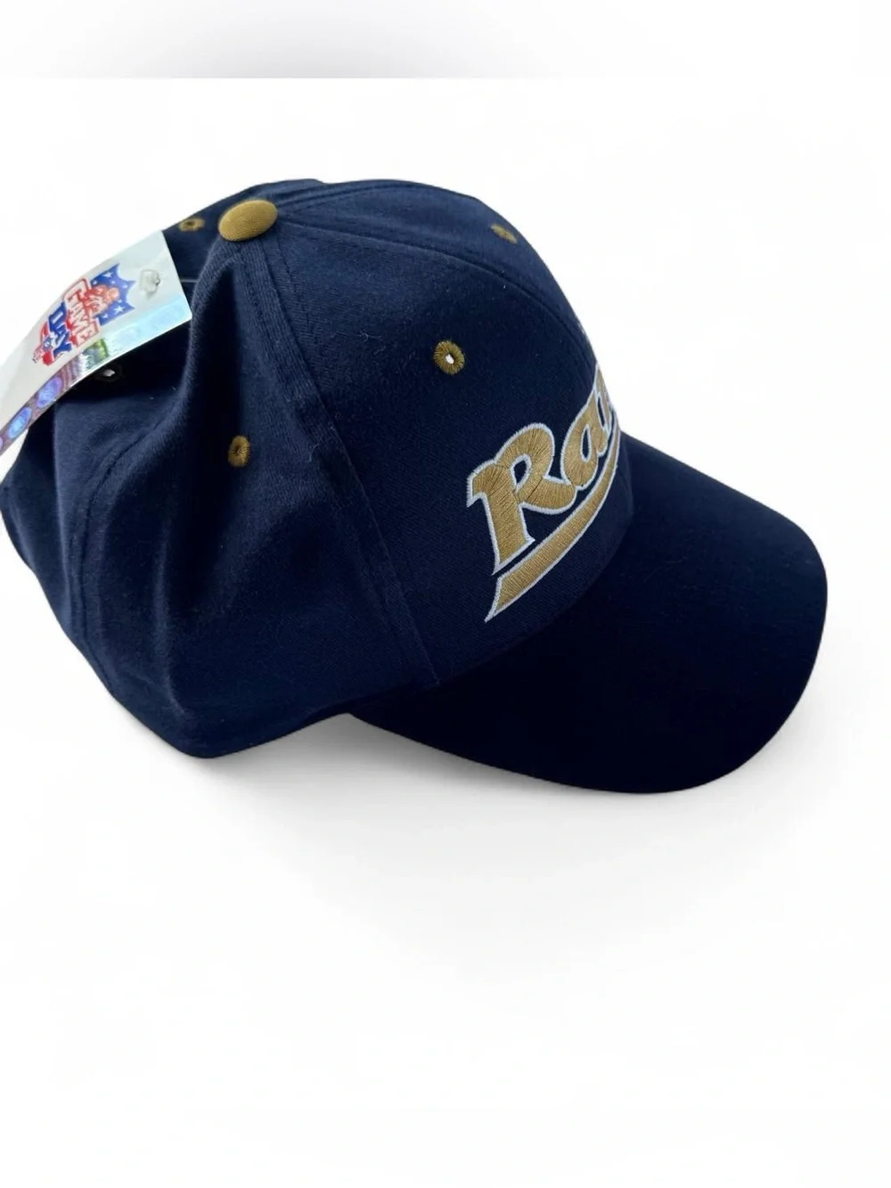 Rare St. Louis Rams NFL Ball Cap Navy Blue Cotton Vintage Game Day Hat